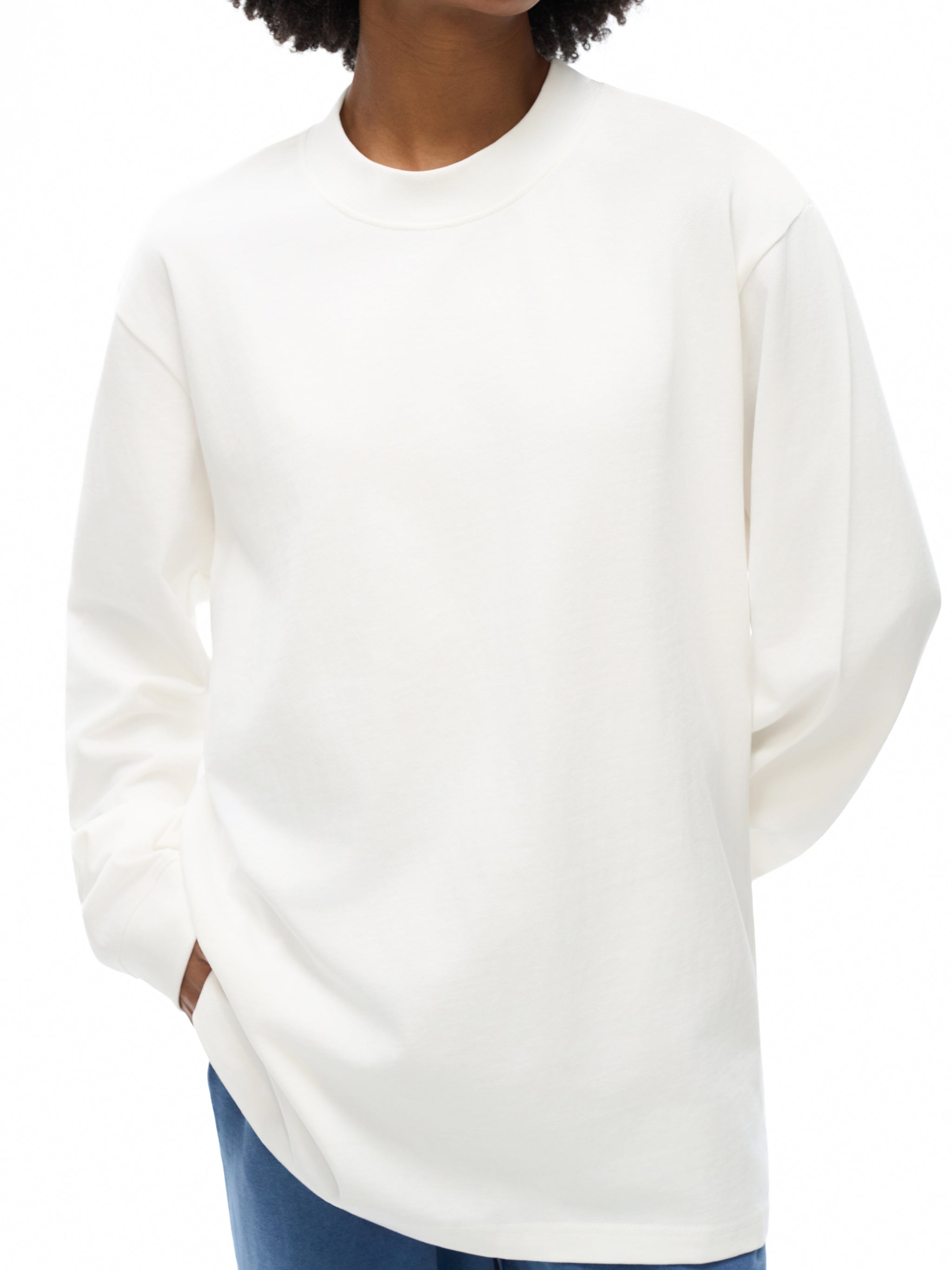 Essential Non - Shrink Mock Neck Sweatshirt - Arma Dei
